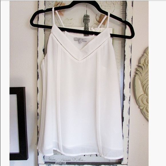 Naked Zebra Tops - Like New! Naked Zebra White Tank Top!